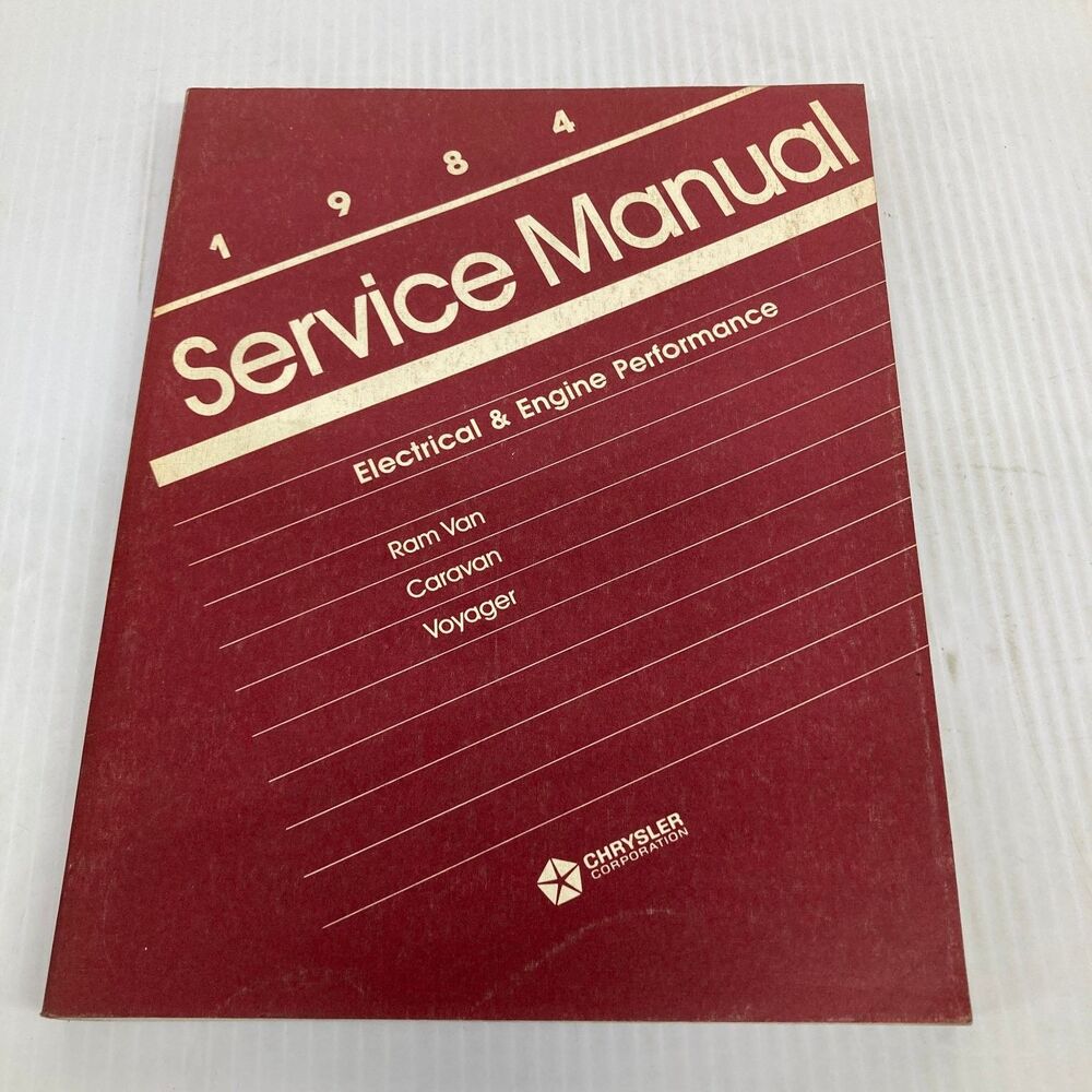 1984 Chrysler Electrical & Engine Performance Service Manual